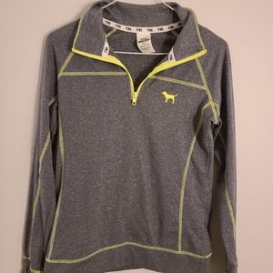Victoria Secret/Pink Ultimate Gray Half-Zip